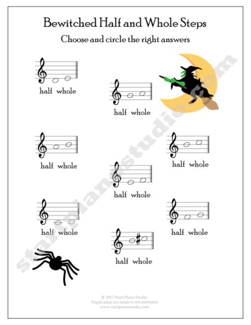 Learning notes | Free Printables | Teaching Aids | Halloween 2017 Theory Printables (Example 2)