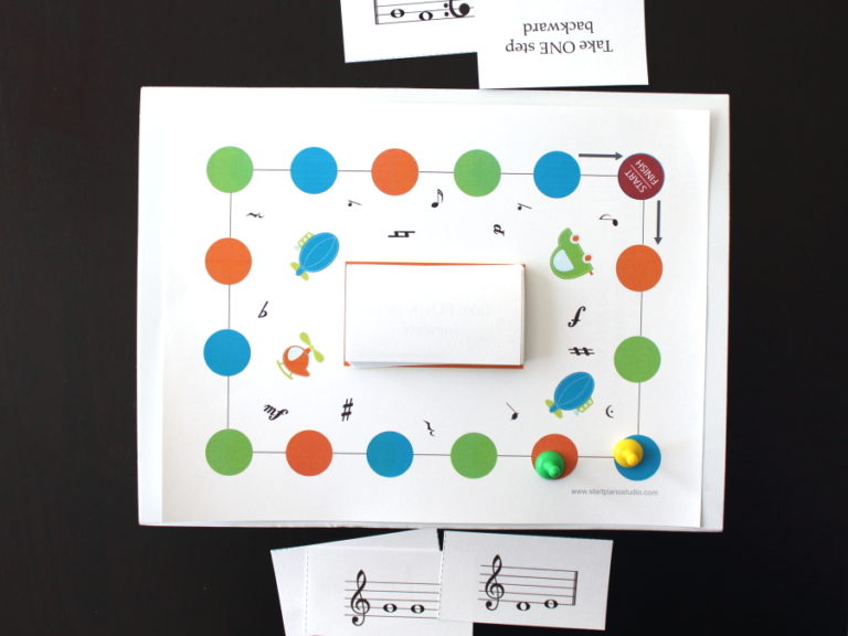 Piano Game Printable! Stepping And Skipping BARK-2-School