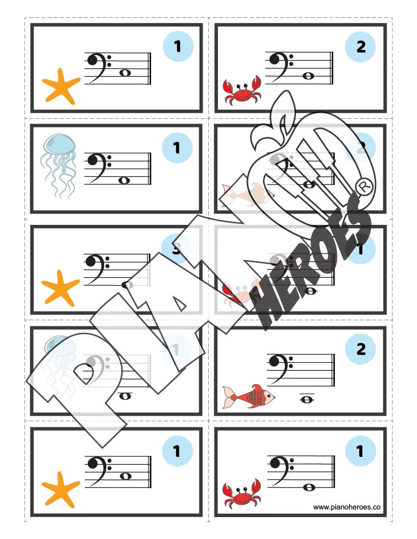 Bass Clef Note Game