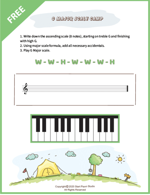 g-major-scale-camp-worksheet