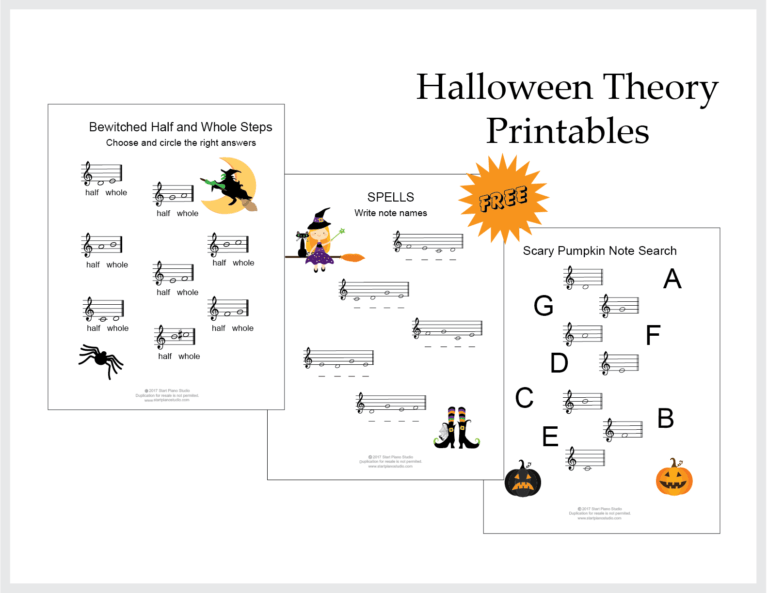 halloween-theory-printables-for-the-piano-studio-piano-heroes for Free Printable Piano Theory Worksheets Halloween Theory Printables for the Piano Studio - Piano Heroes for Free Printable Piano Theory Worksheets