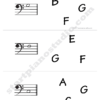 Worksheets | Teaching Aids | Note Matching Cards Bass Clef (Example 3)
