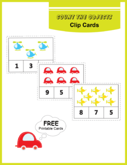 Count the Objects Clip Cards FREE