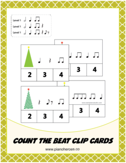 Count the Beat Clip Cards