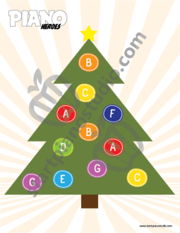 Christmas Tree Note Game