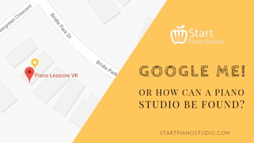Google me! Or how can a piano studio be found?