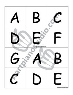 Alphabet Key Bingo