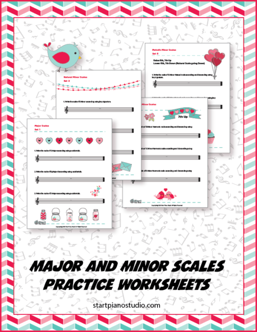 Major and Minor Scale Worksheets - Piano Heroes