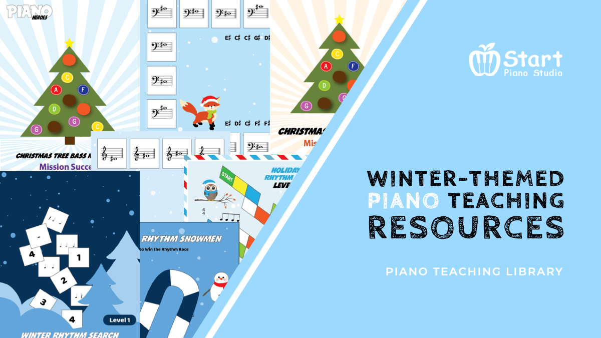 winter-themed piano resources