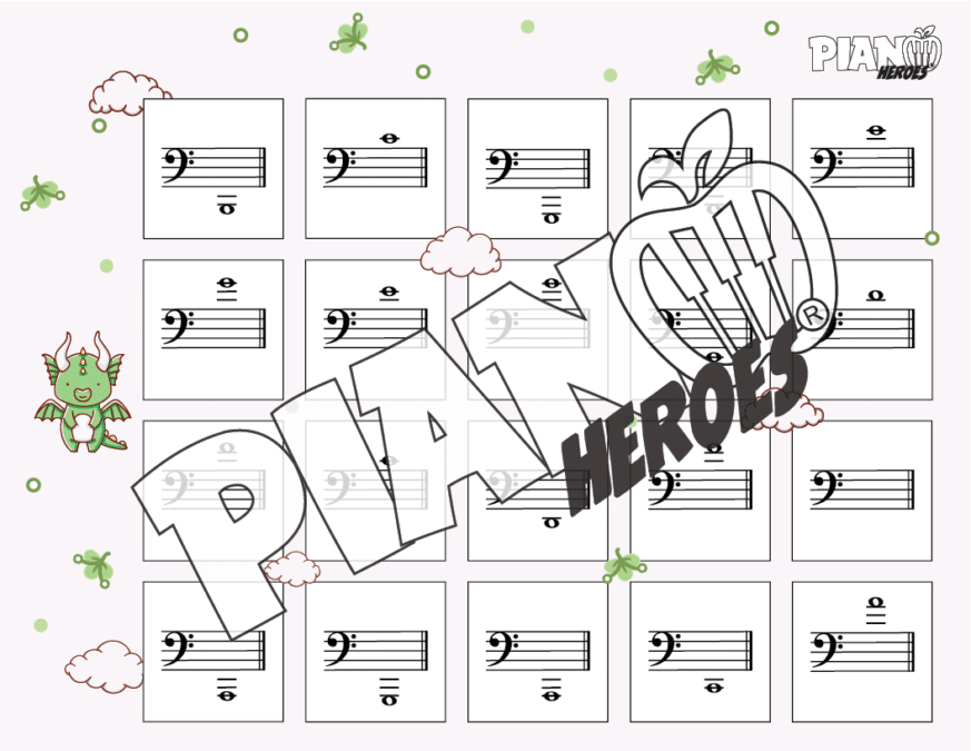 Dragon Ledger Line Notes Piano Heroes Piano Teaching Resources dragon-ledger-line-notes-piano-heroes-piano-teaching-resources